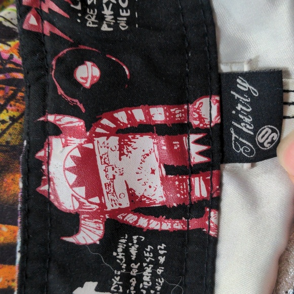 Lost Enterprises Pinky Taylor Board Shorts Graphic Design Swim Trunks Size 30 - Picture 10 of 11